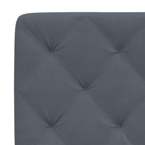 Bed Frame Light Grey Velvet Queen Bed Frame Rectangular Bed