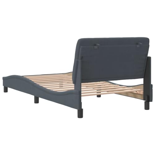 Bed Frame Light Grey Velvet Queen Bed Frame Rectangular Bed