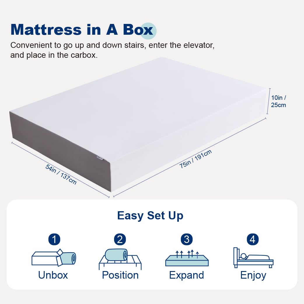 Amazon Basics 12" Twin Memory Foam Mattress