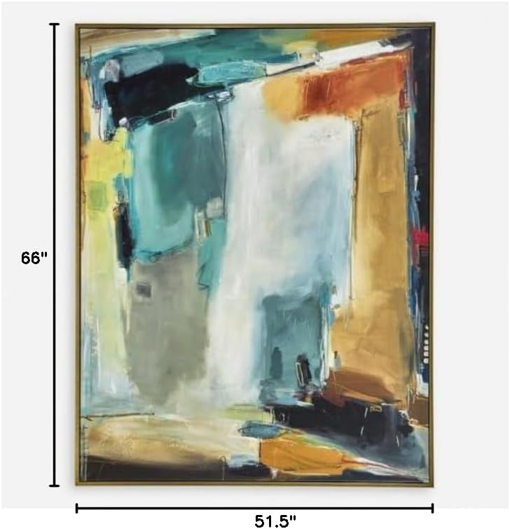 Painters High Revisited Framed Abstract Art 66"x51.5"
