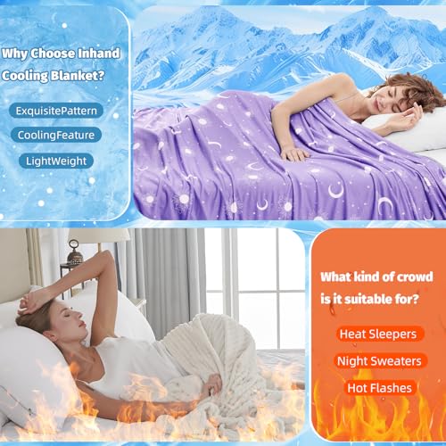 inhand Cooling Blanket – Queen, Dark Grey-Sky