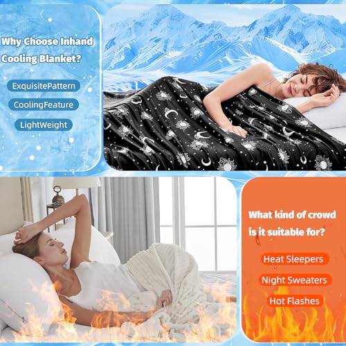 inhand Cooling Blanket – Queen, Dark Grey-Sky