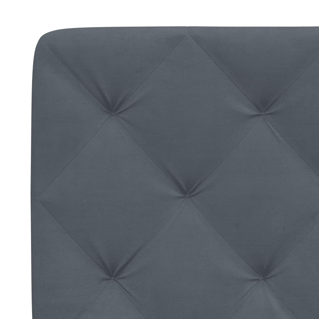 Bed Frame Light Grey Velvet Queen Bed Frame Rectangular Bed