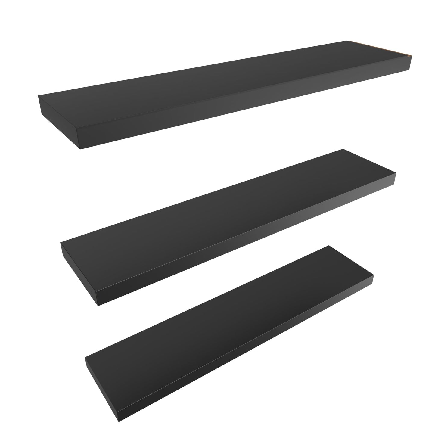 Colima 36" Brown Floating Shelves, 3-Pack