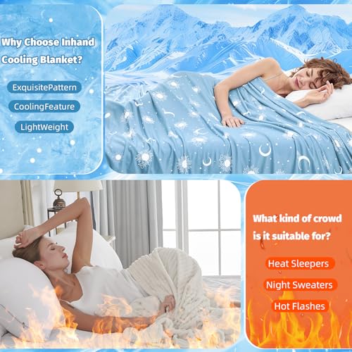 inhand Cooling Blanket – Queen, Dark Grey-Sky