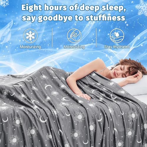 inhand Cooling Blanket – Queen, Dark Grey-Sky