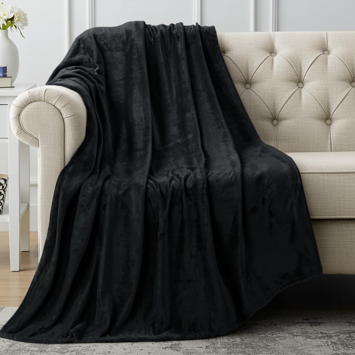 Utopia Bedding Grey Fleece Blanket