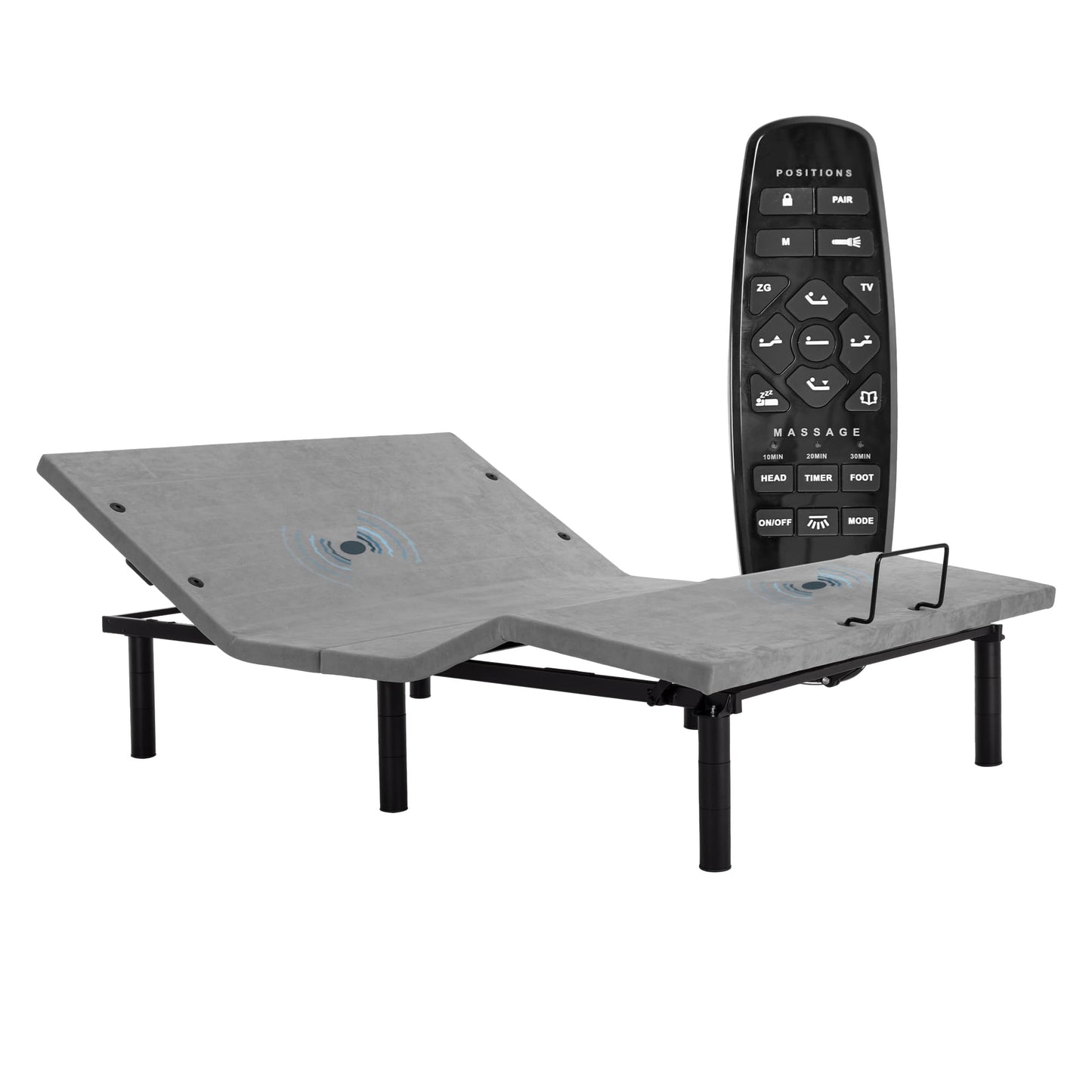 Fromann Adjustable Twin XL Bed Base – Grey