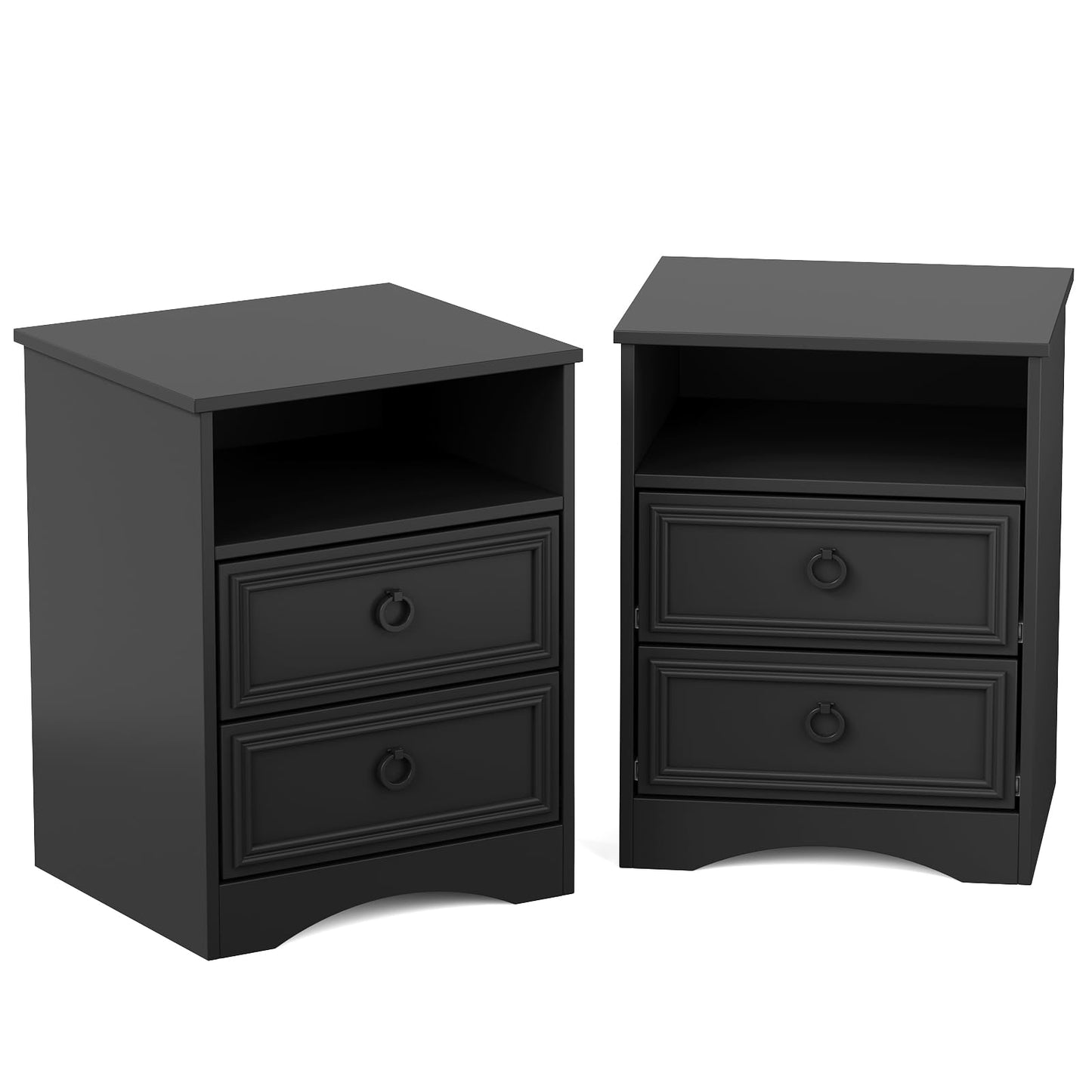 Nightstand Set of 2 – Gray