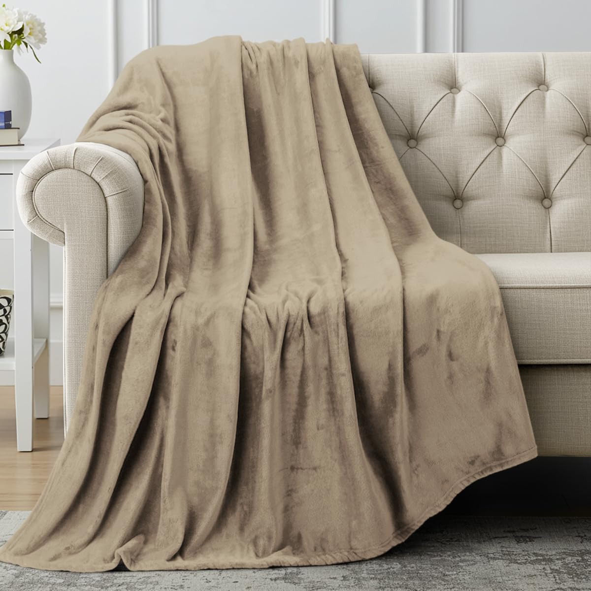 Utopia Bedding Grey Fleece Blanket