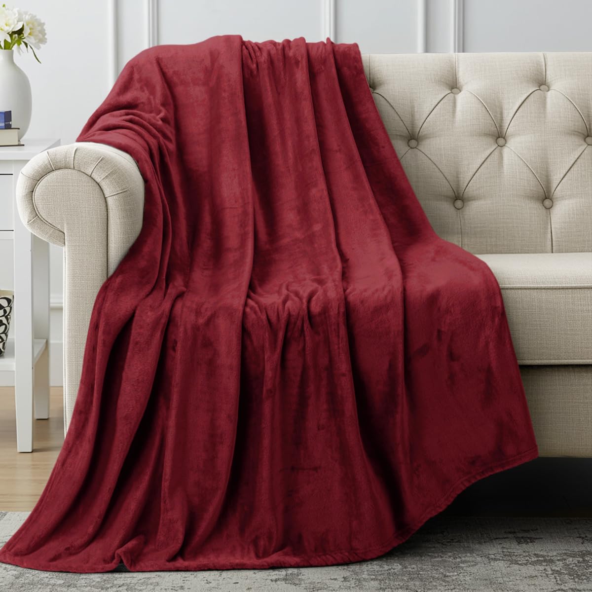 Utopia Bedding Grey Fleece Blanket