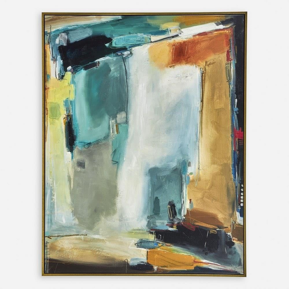 Painters High Revisited Framed Abstract Art 66"x51.5"