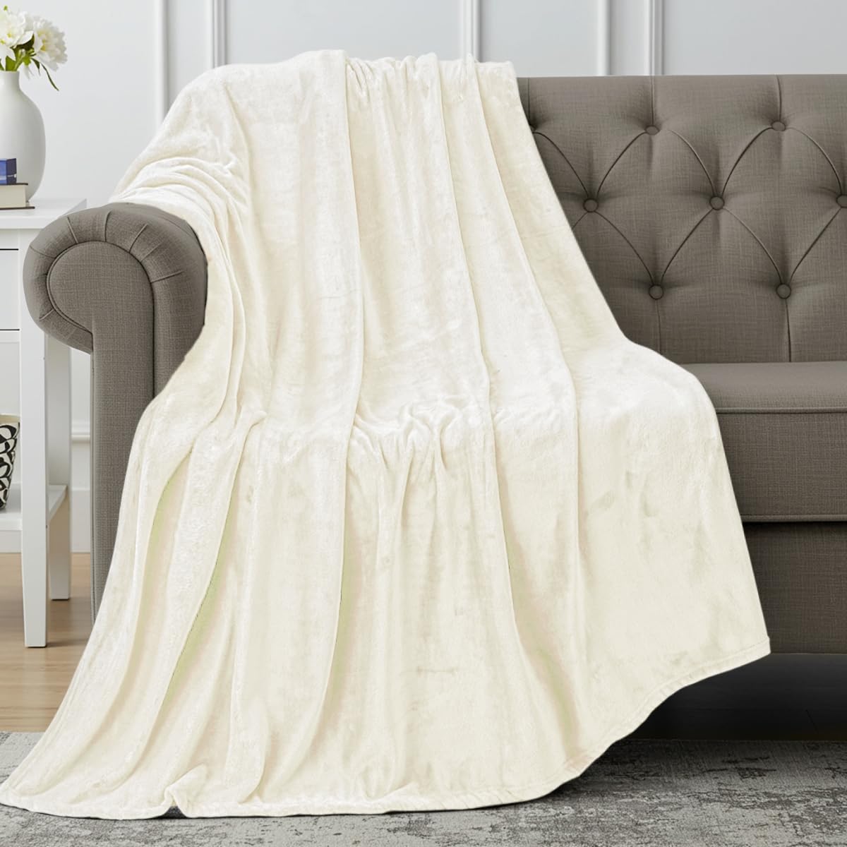 Utopia Bedding Grey Fleece Blanket