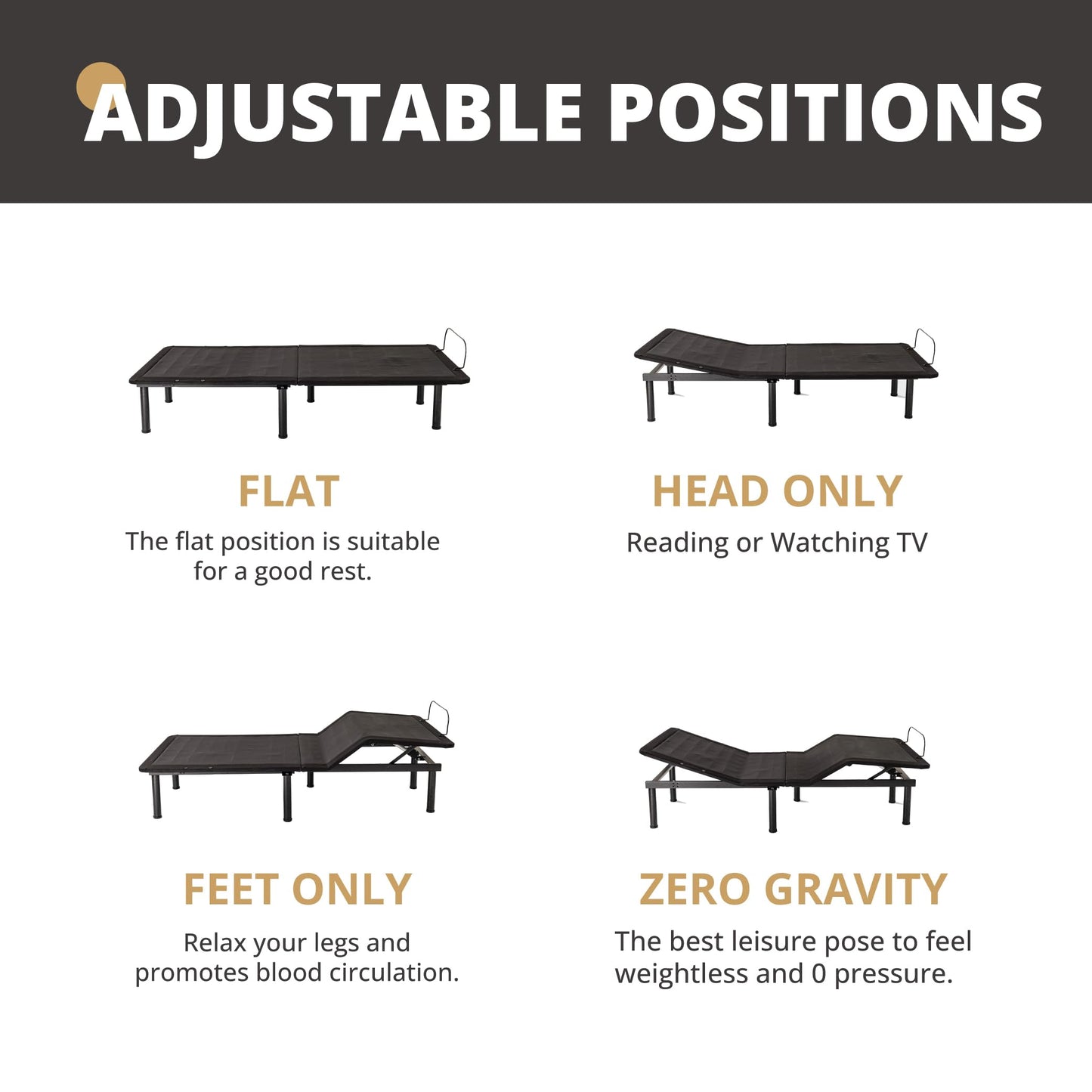 Split King Adjustable Bed with Mattress