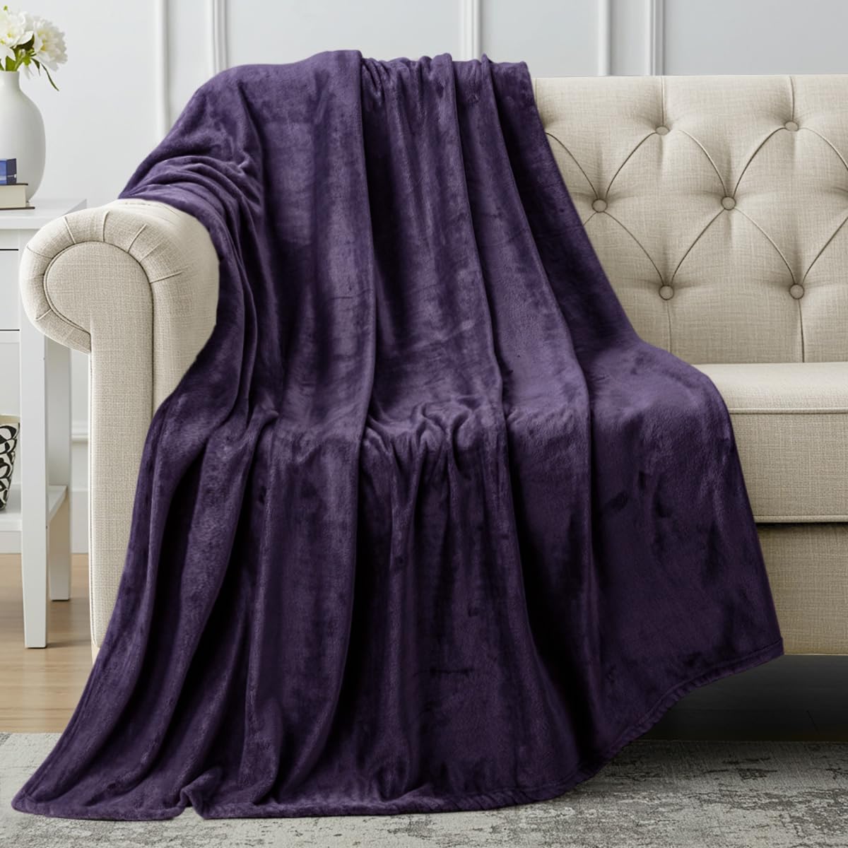 Utopia Bedding Grey Fleece Blanket