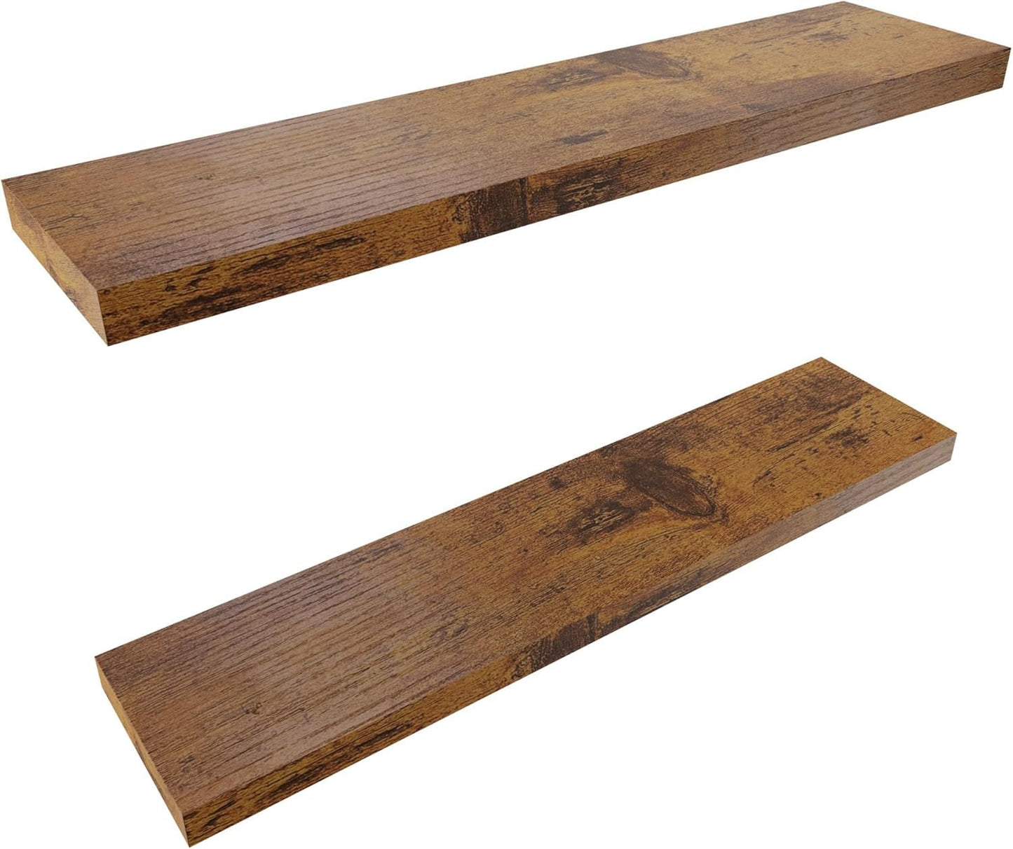 Colima 36" Brown Floating Shelves, 3-Pack