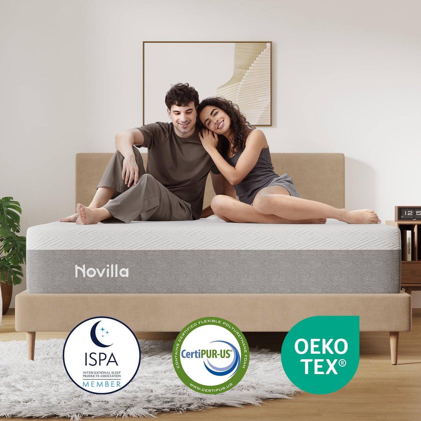 Novilla 12" Twin Gel Memory Foam Mattress