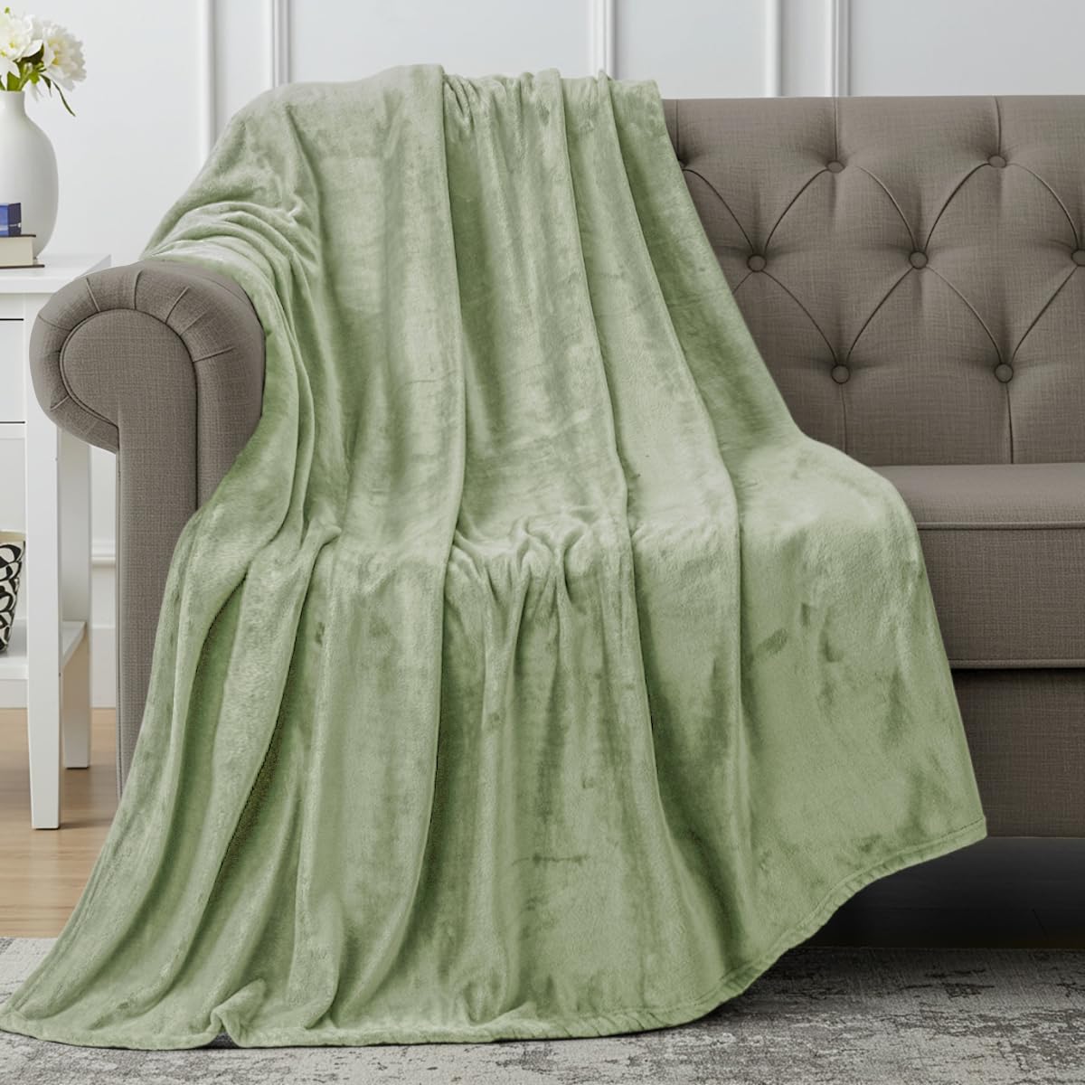 Utopia Bedding Grey Fleece Blanket