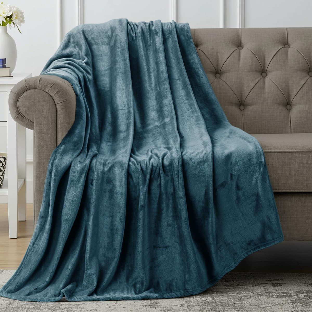 Utopia Bedding Grey Fleece Blanket
