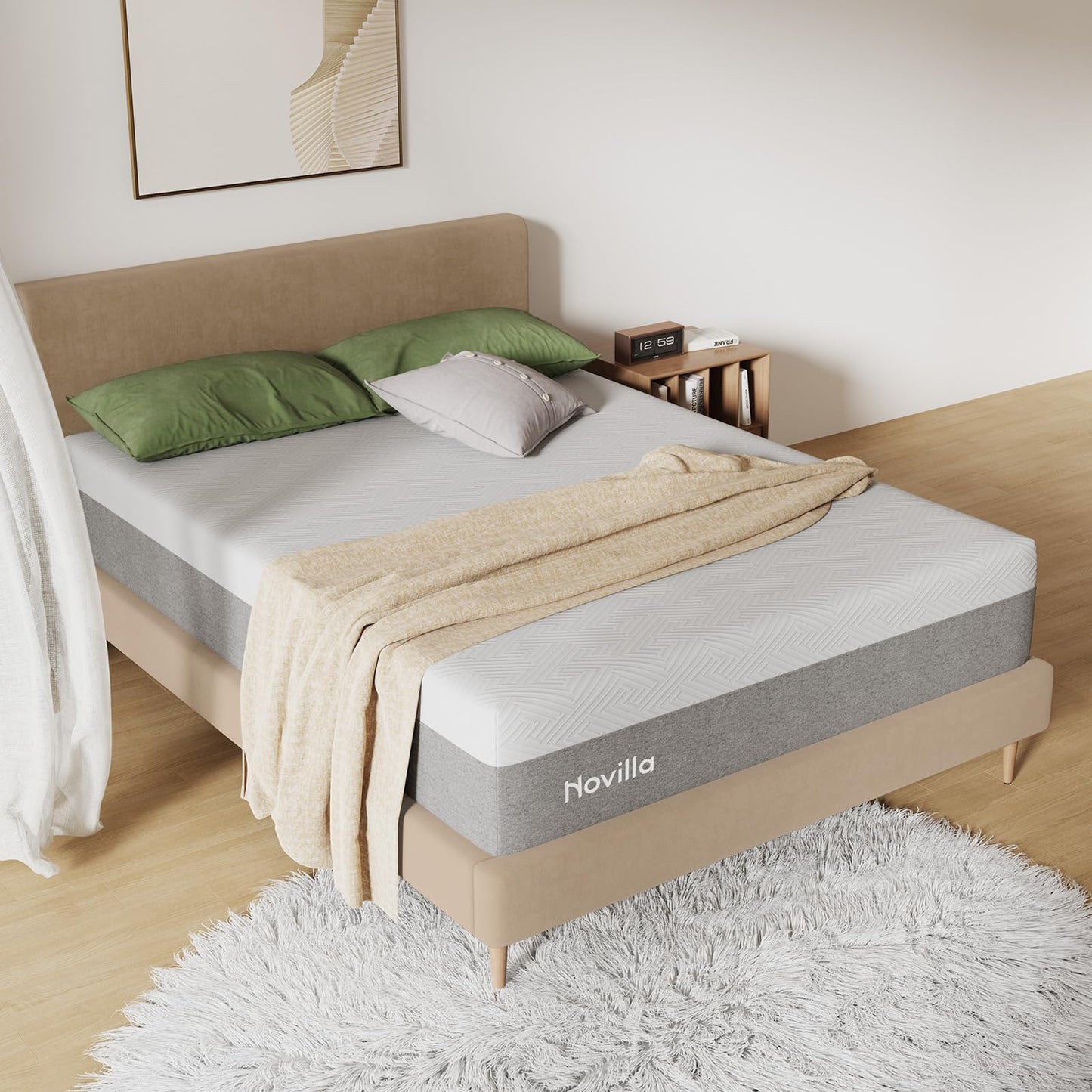 Novilla 12" Twin Gel Memory Foam Mattress
