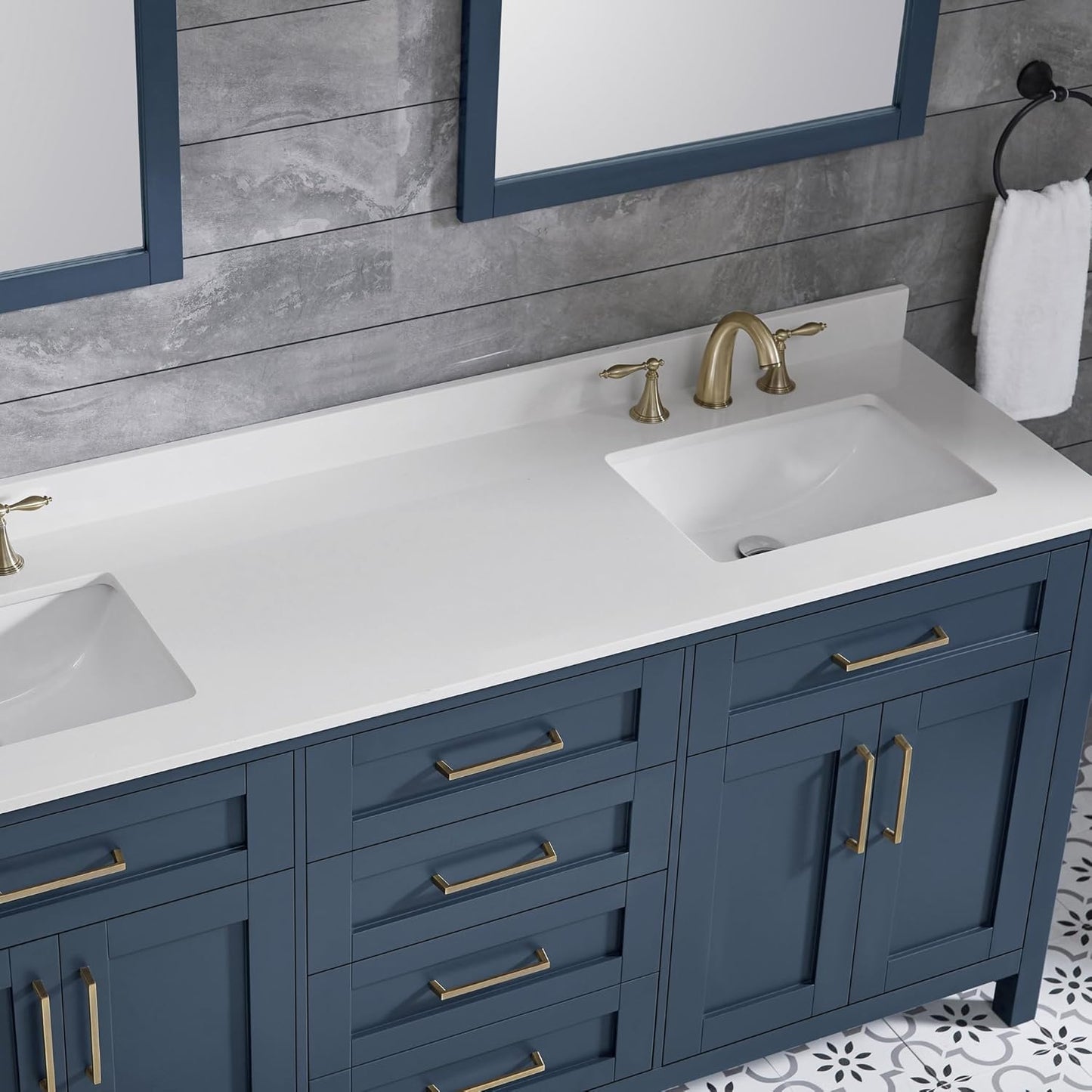 Tahoe 72" Double Vanity, Midnight Blue