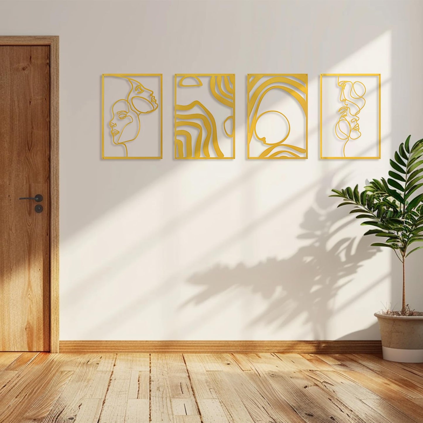 Art3d Metal Wall Art Set of 4