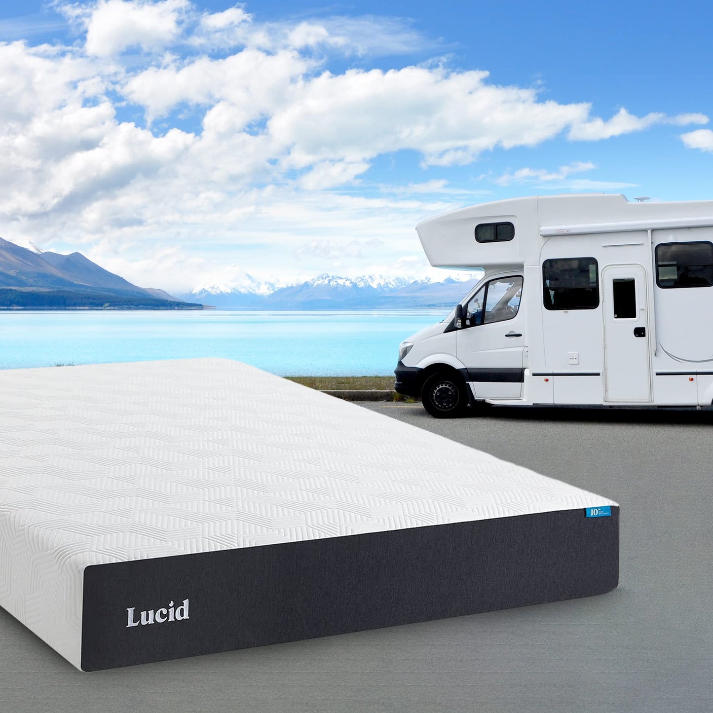 LUCID 12" Twin XL Memory Foam Mattress