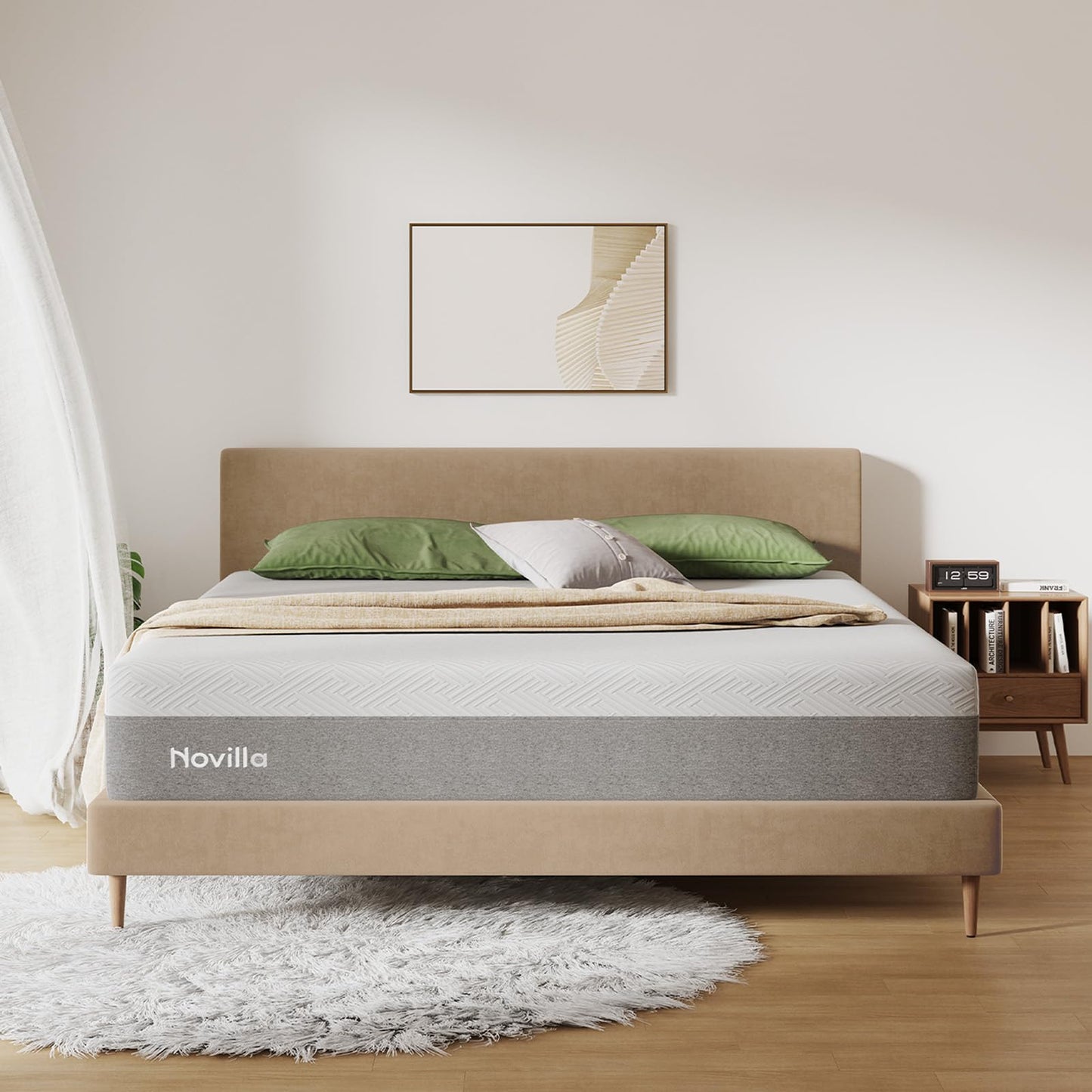 Novilla 12" Twin Gel Memory Foam Mattress
