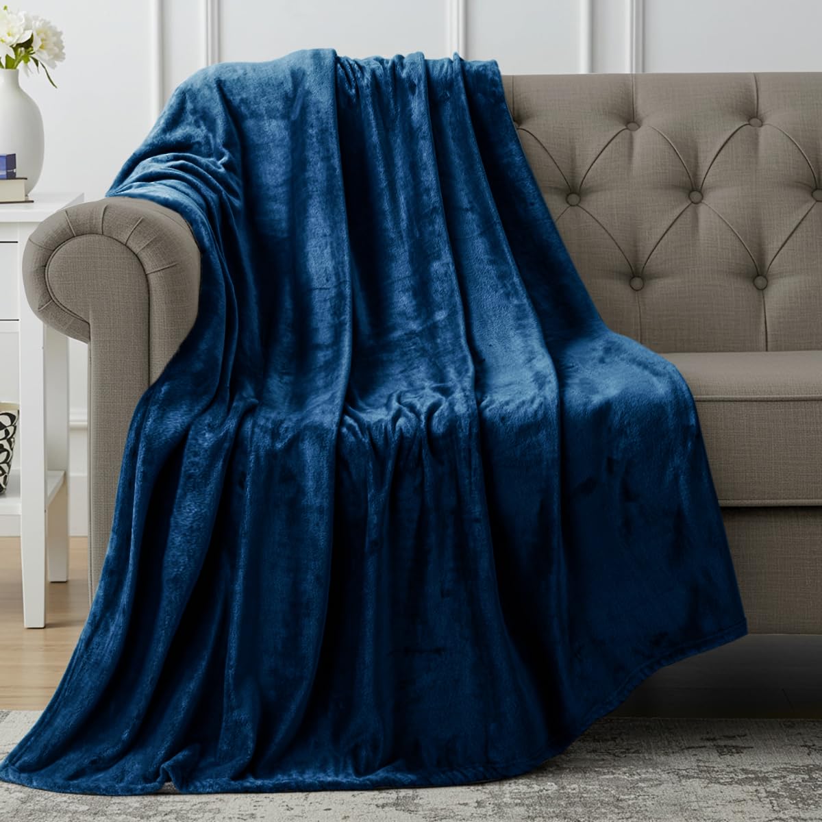 Utopia Bedding Grey Fleece Blanket