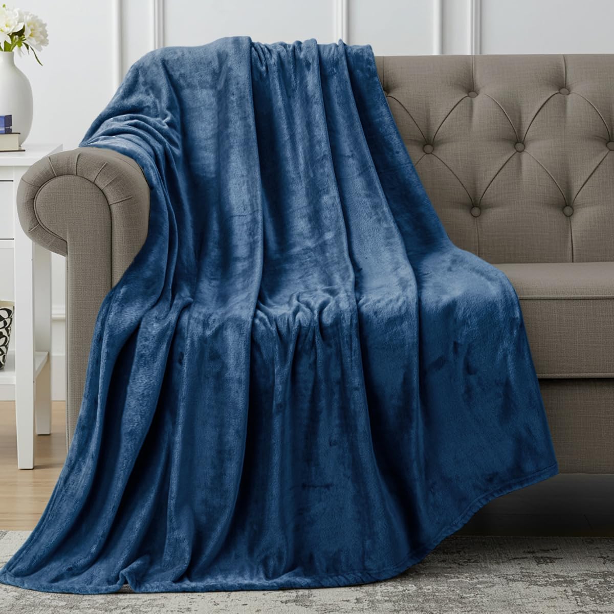 Utopia Bedding Grey Fleece Blanket