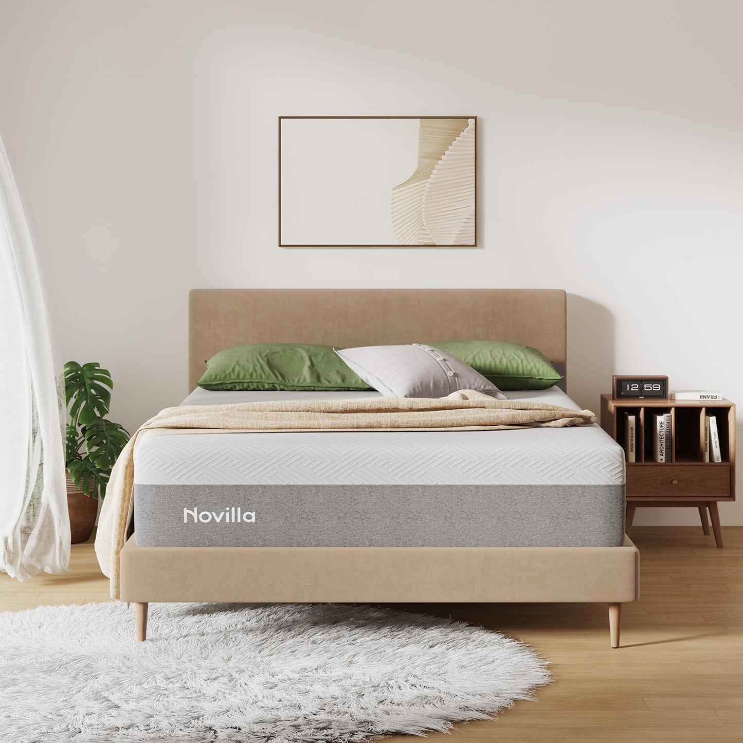 Novilla 12" Twin Gel Memory Foam Mattress
