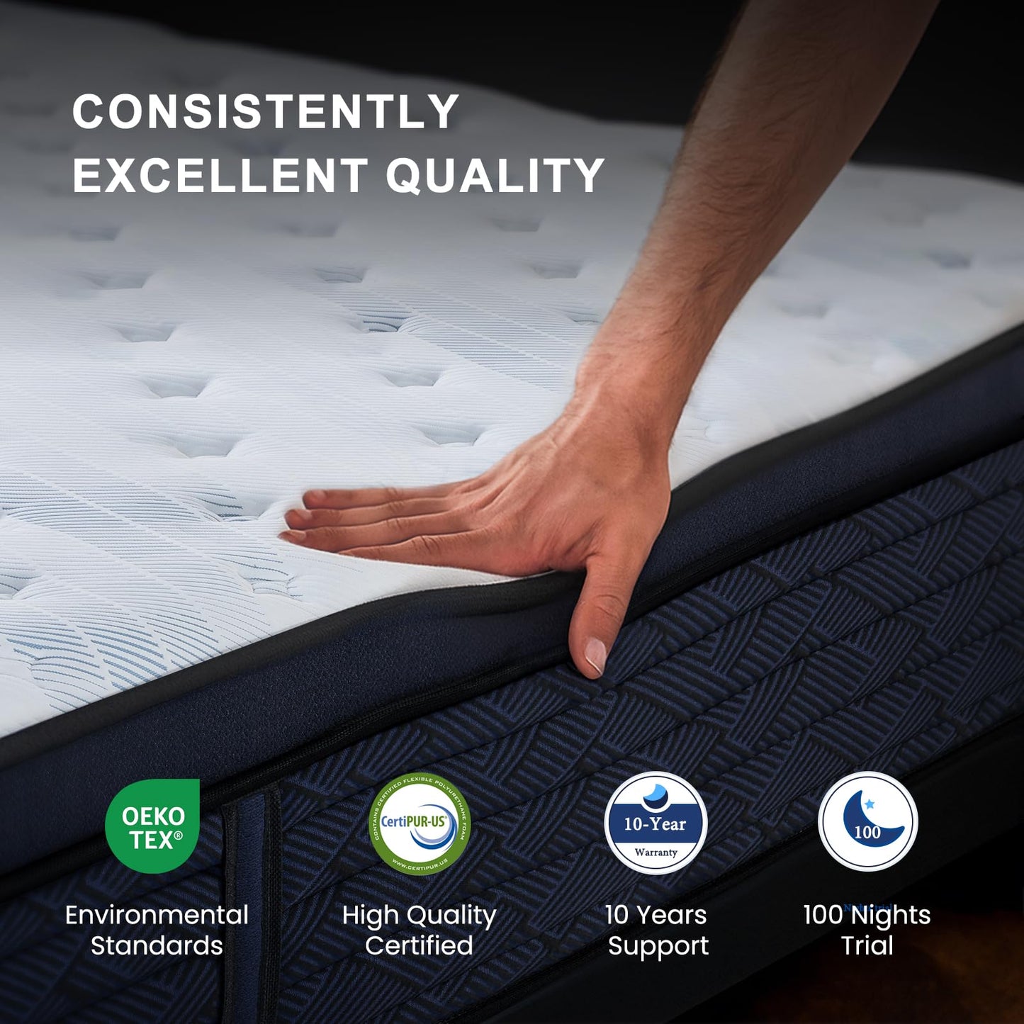 Twin 12" Gel Memory Foam Hybrid Mattress