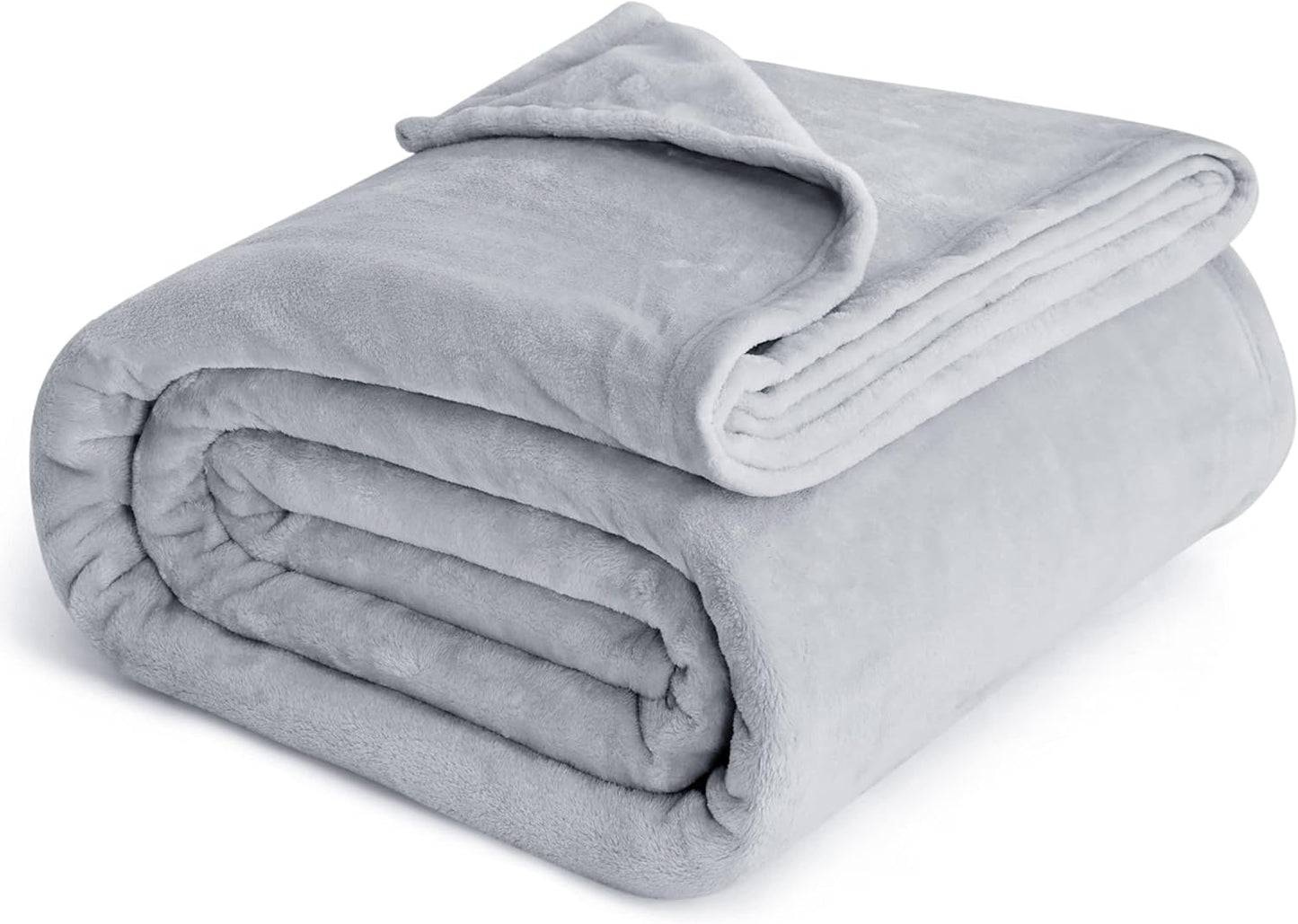 Bedsure GentleSoft Fleece Blanket – King, Grey