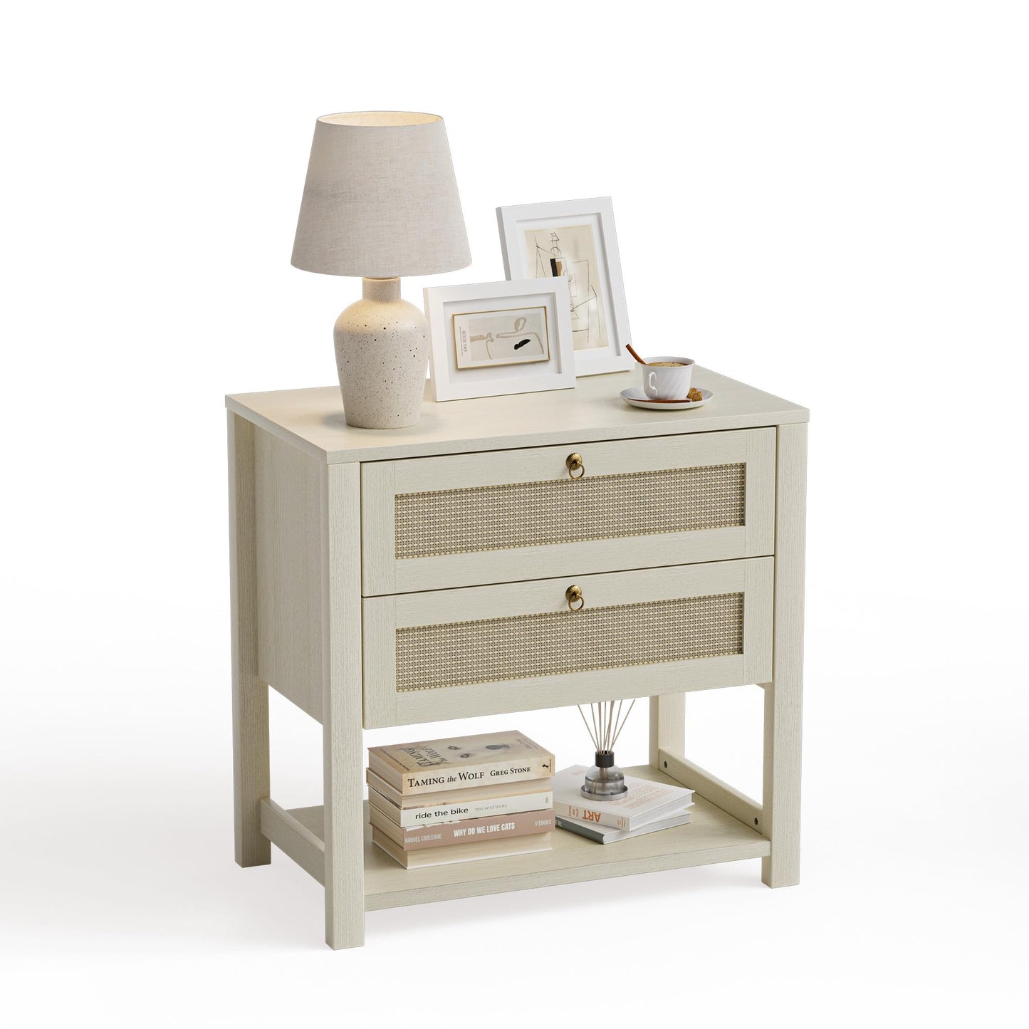 Farmhouse Nightstand – 3 Drawers