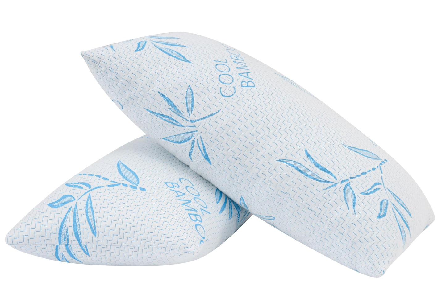 2-Pack King Bamboo Memory Foam Pillows