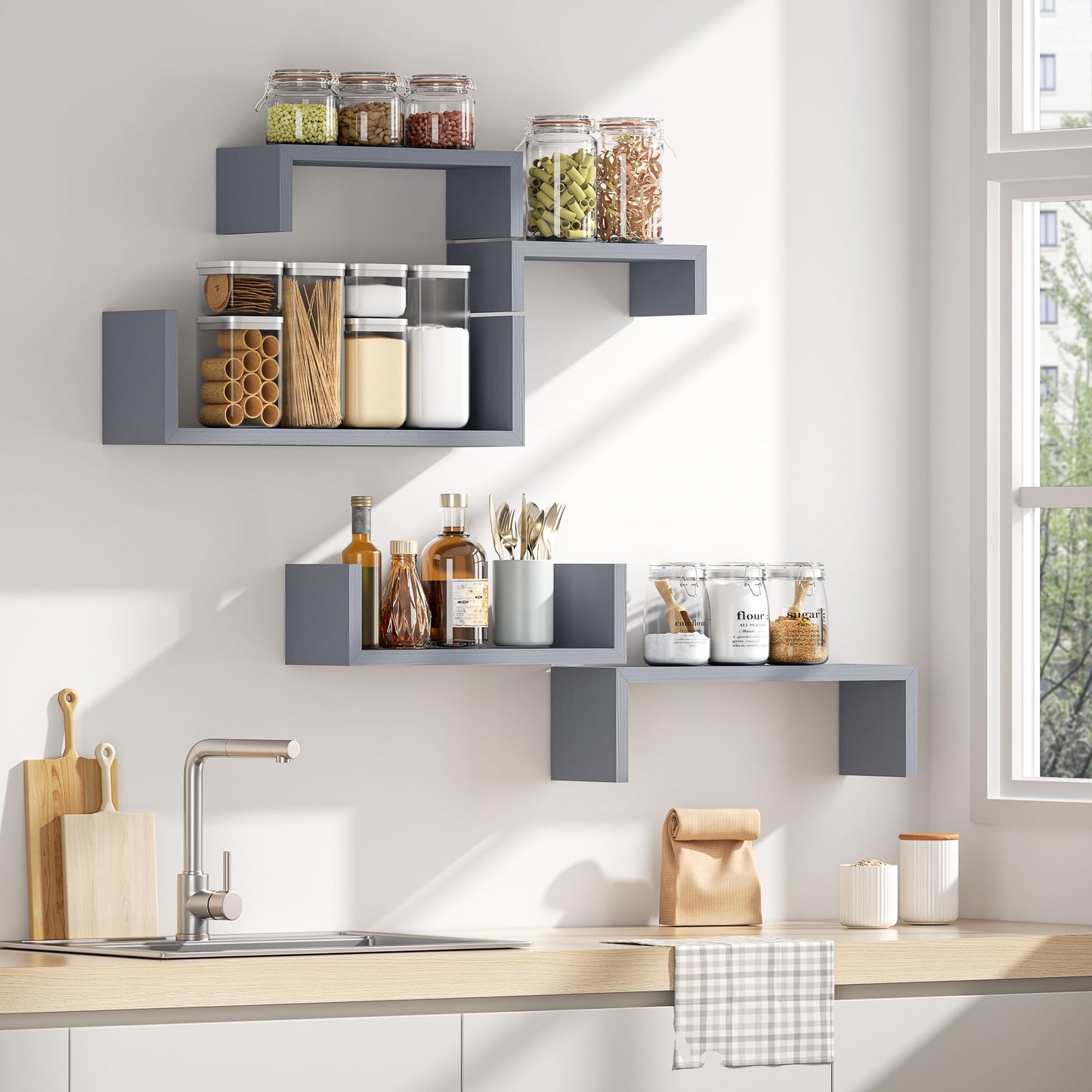 SRIWATANA Floating Shelves 5-Pack