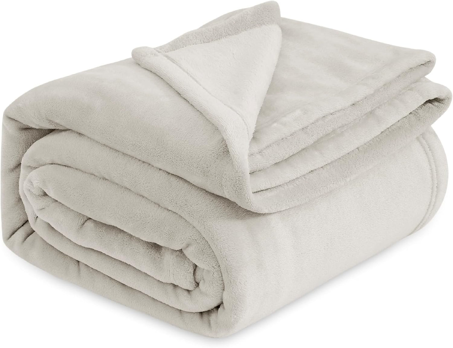 Bedsure GentleSoft Fleece Blanket – King, Grey