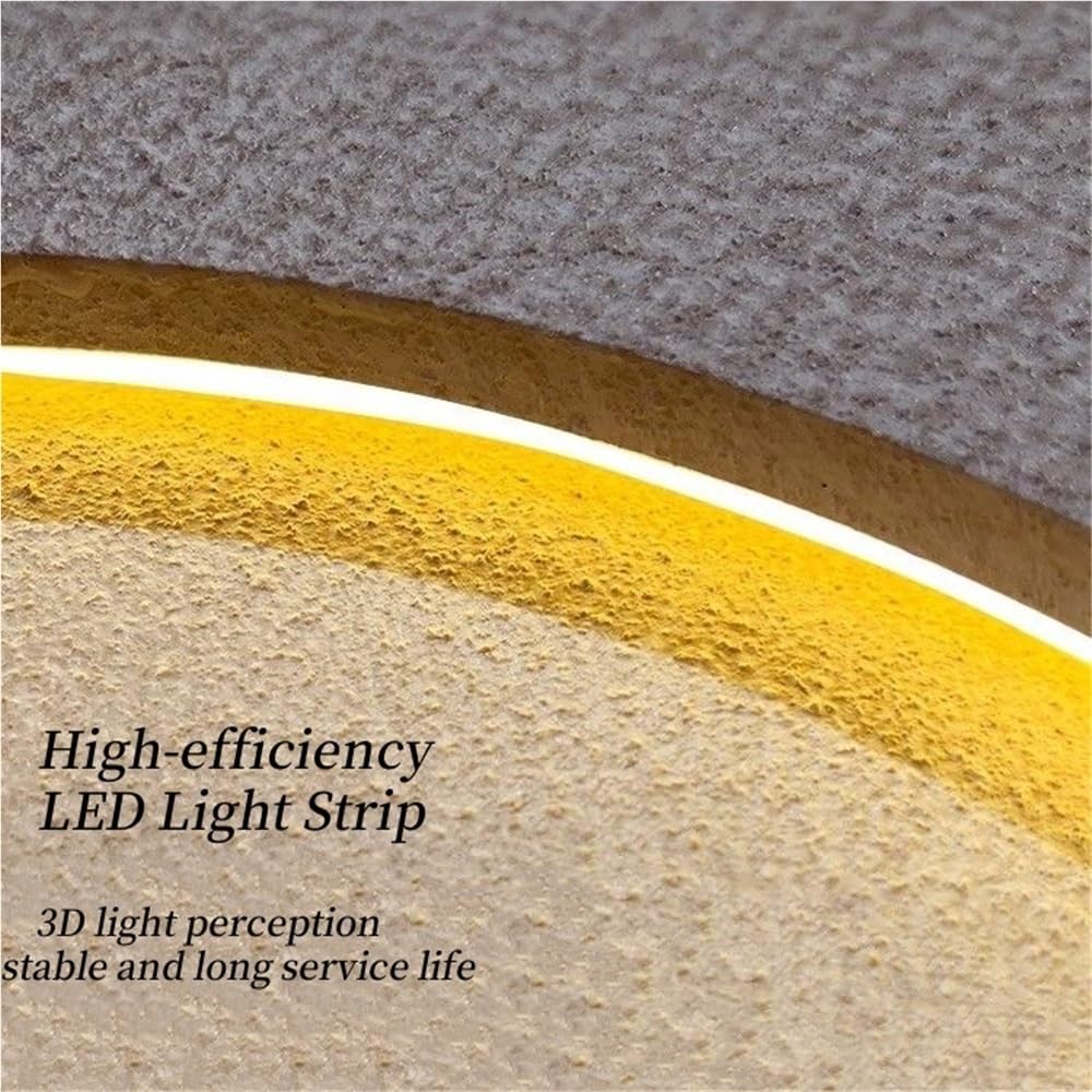 Sandstone 3D Wall Art with LED Lights – Black