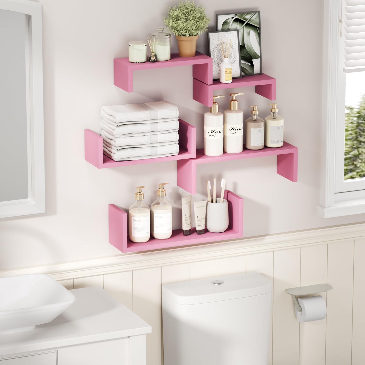 SRIWATANA Floating Shelves 5-Pack