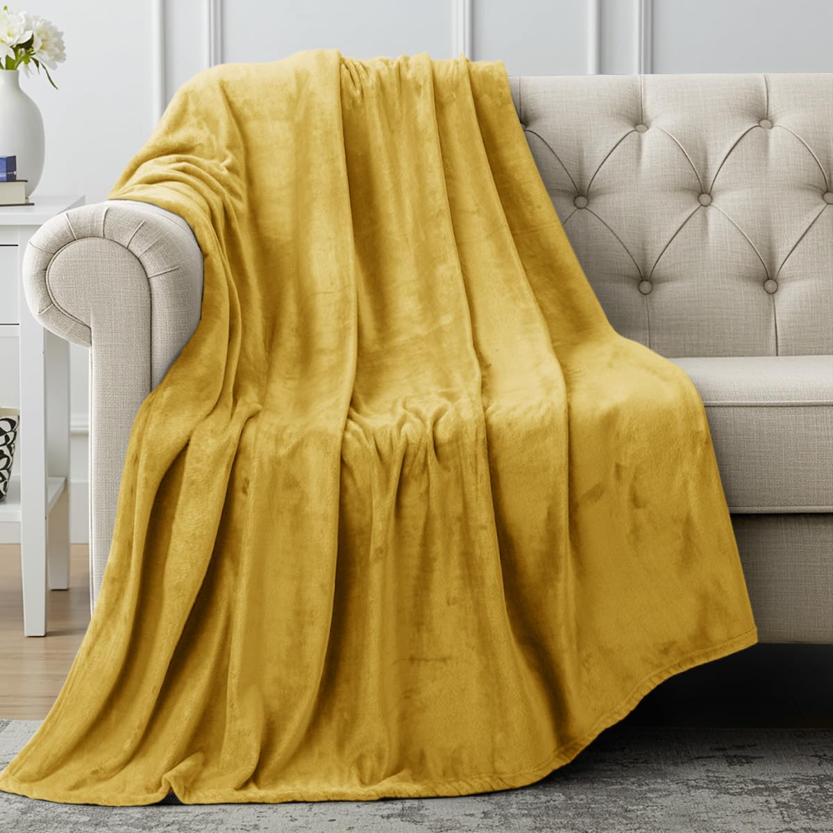 Utopia Bedding Grey Fleece Blanket