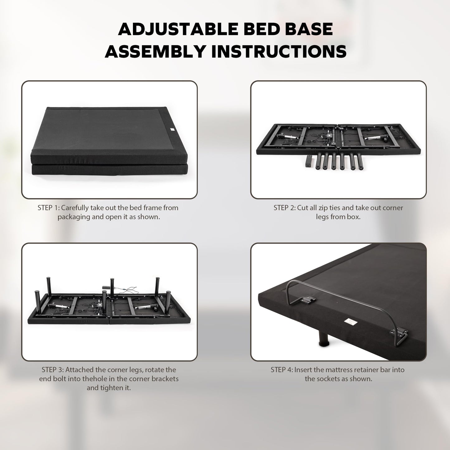 Split King Adjustable Bed with Mattress