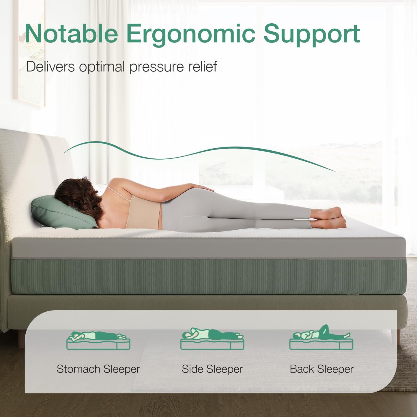 Novilla 12" Twin Gel Memory Foam Mattress