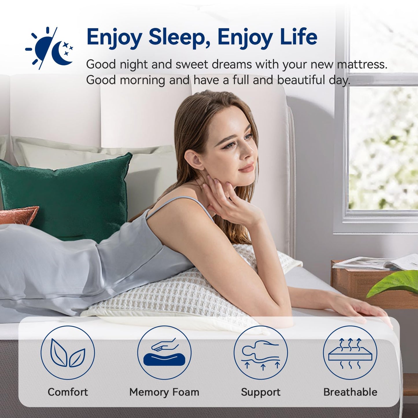 Amazon Basics 12" Twin Memory Foam Mattress