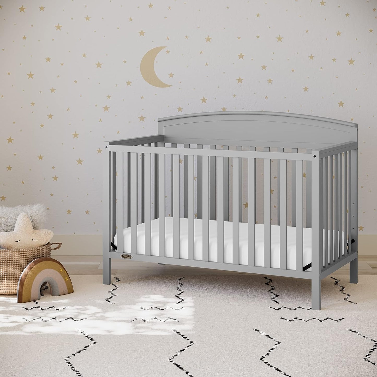 Graco Benton 5-in-1 Convertible Crib – Pebble Gray