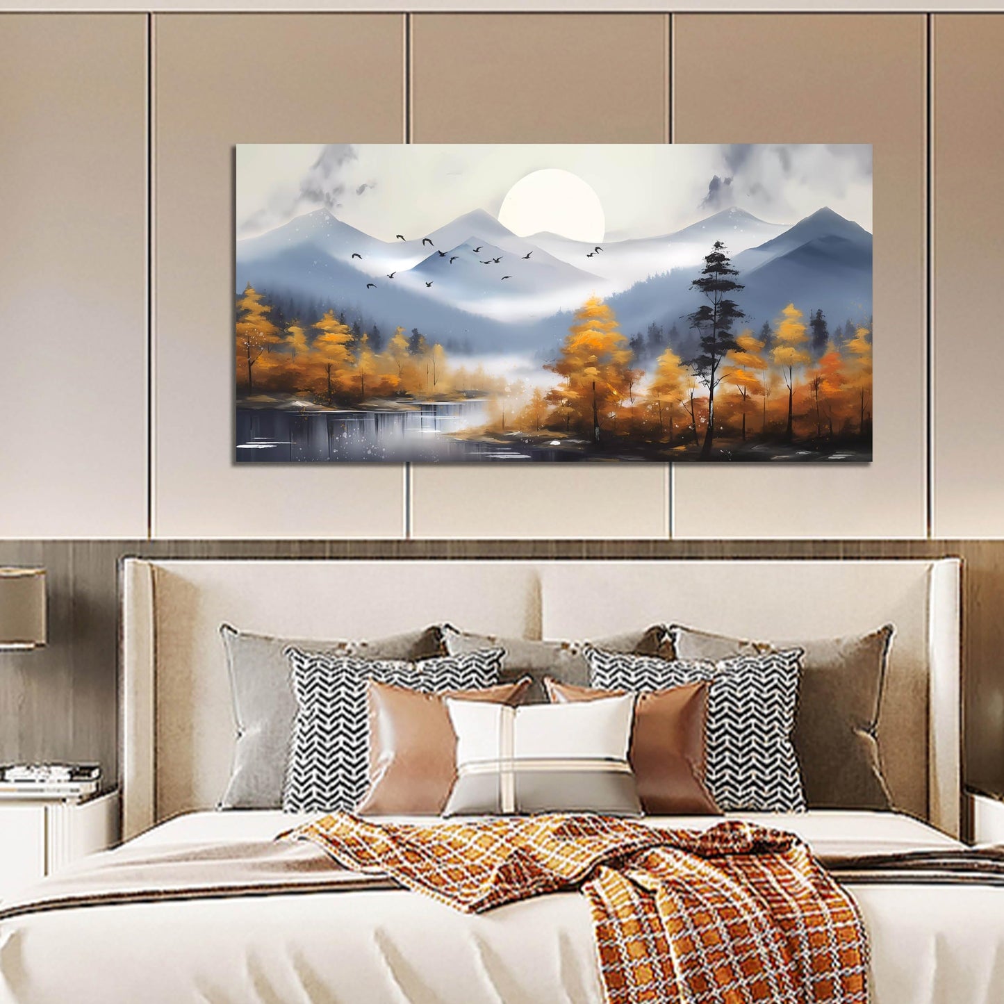 Ginkgo Tree Canvas Wall Art 48"x24"