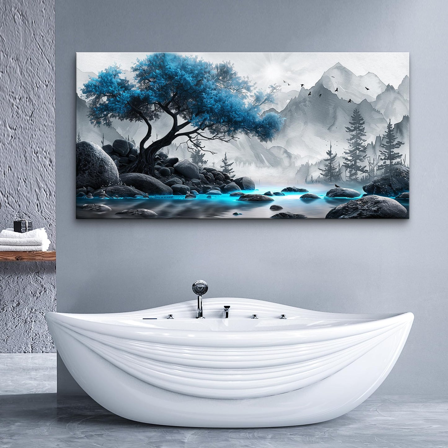 Lapremoly Black & White Tree Canvas Wall Art