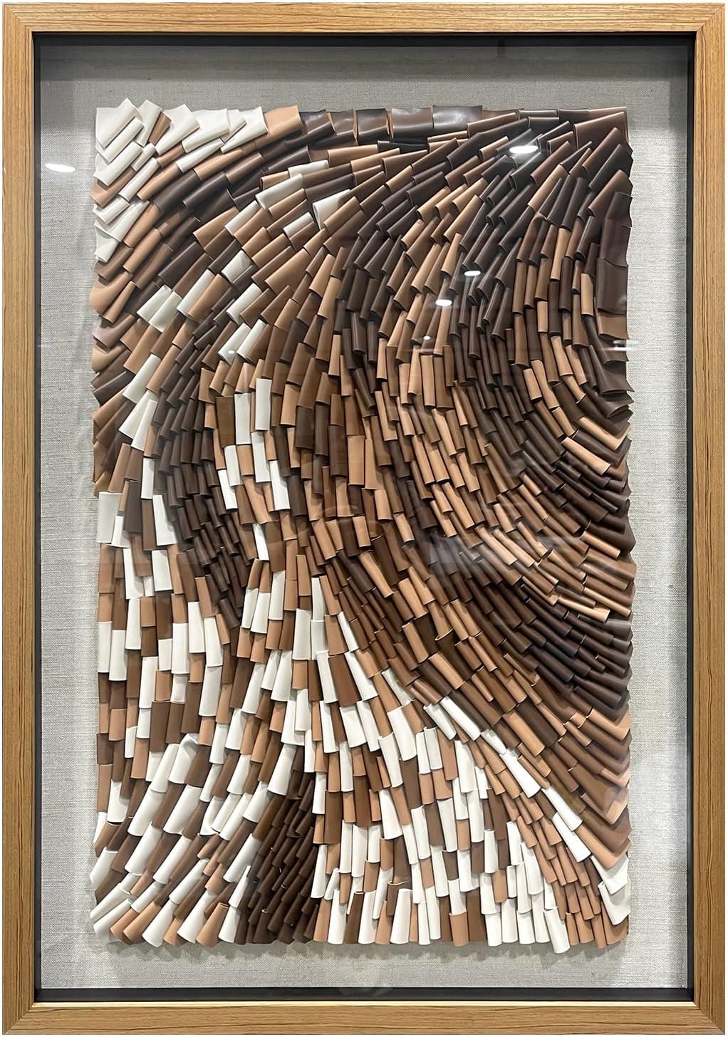 BrightA Polymer Strip Collage Painting 39.4"x59"