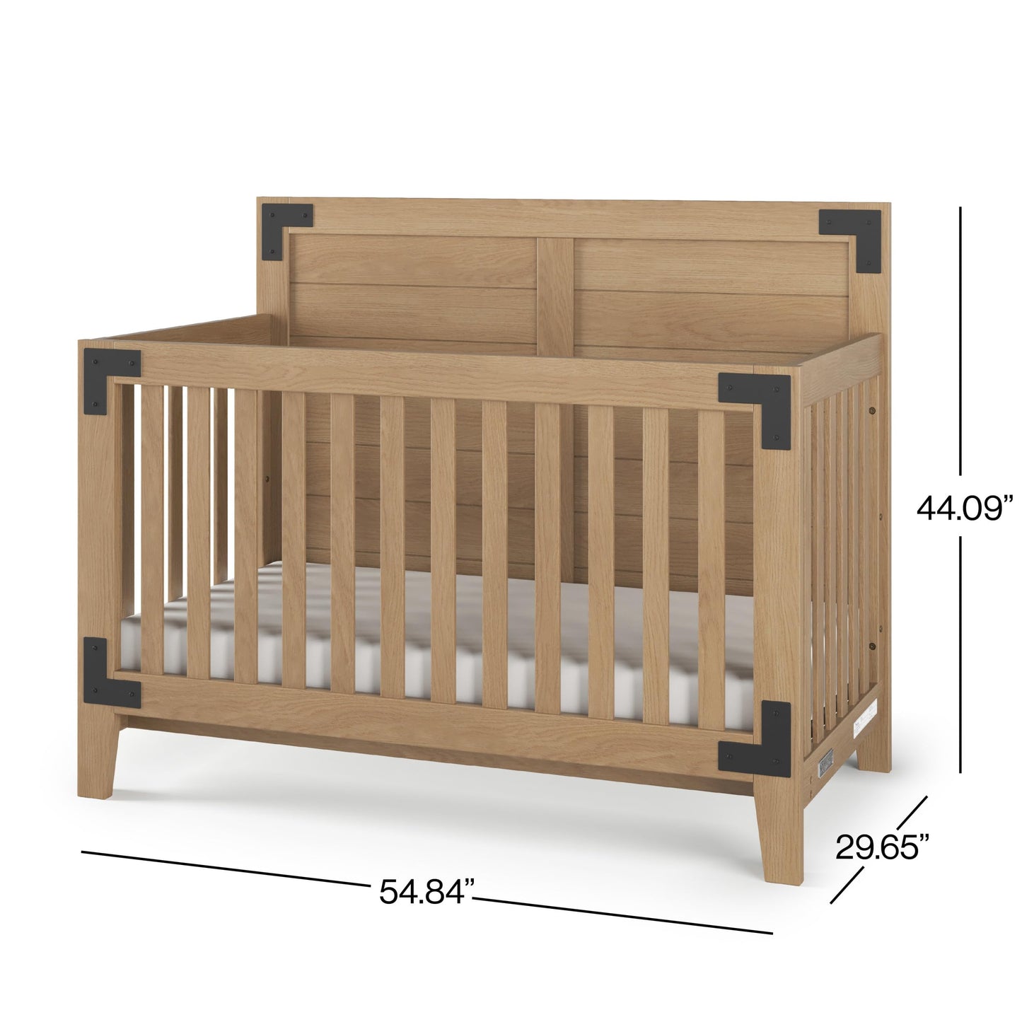 Child Craft Lucas 4-in-1 Convertible Crib – Nutmeg