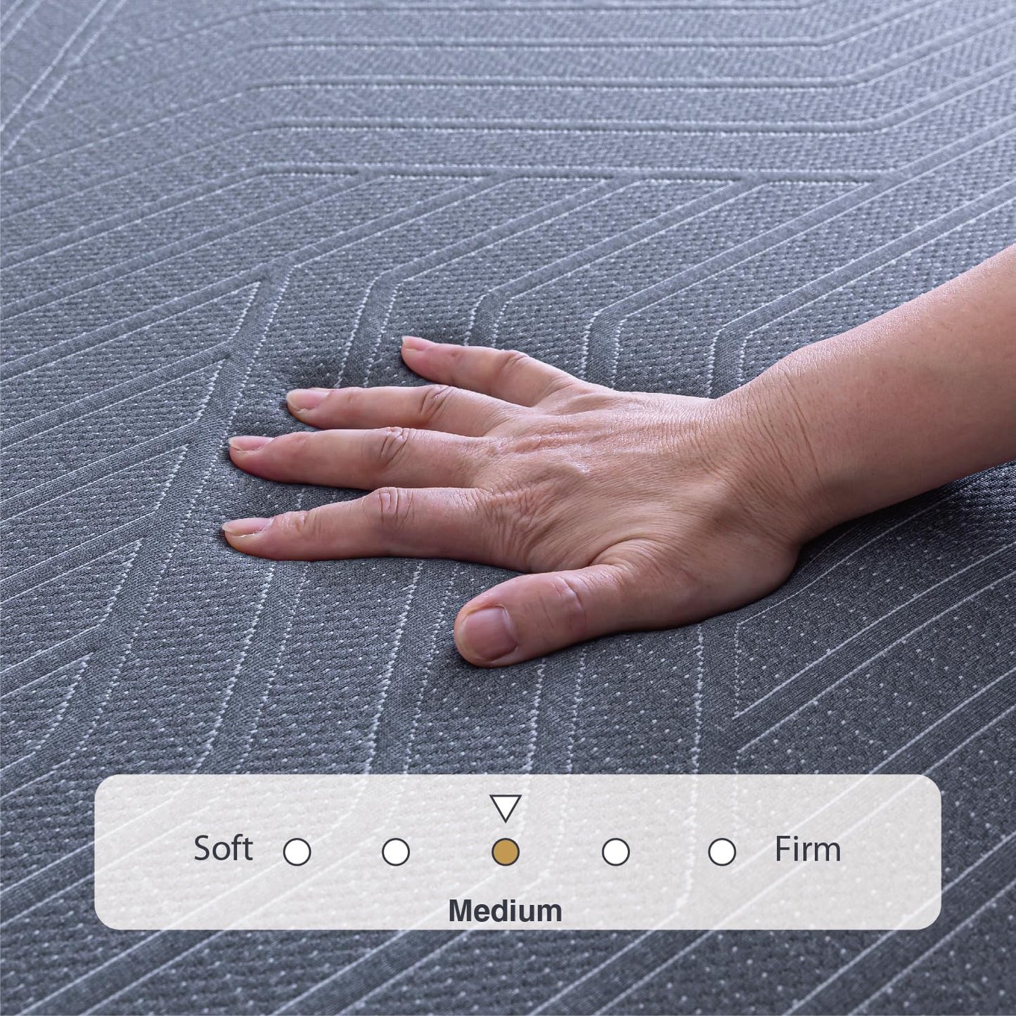 Firm Queen Memory Foam Mattress – 14", Black
