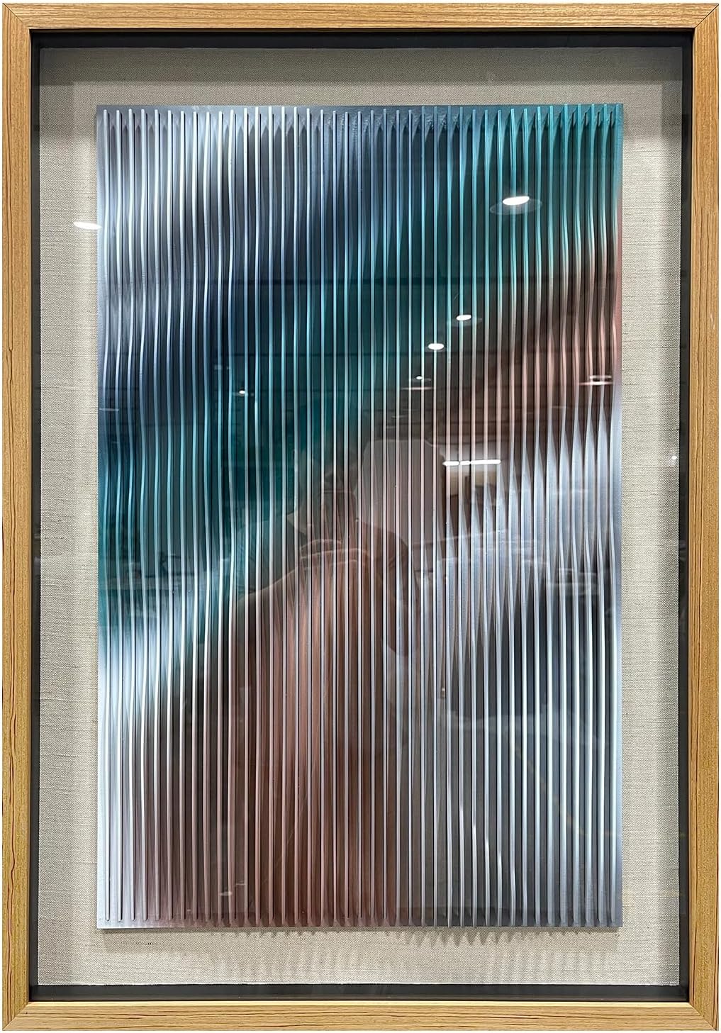 BrightA Polymer Strip Collage Painting 39.4"x59"